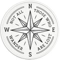 NOT ALL THOSE WHO WANDER ARE LOST BLACK TIRE COVER