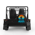 NOT ALL WHO WONDER ARE LOST SASQUATCH BLACK TIRE COVER FOR MOKE