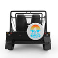 NOT ALL WHO WONDER ARE LOST SASQUATCH WHITE CARBON FIBER TIRE COVER FOR MOKE