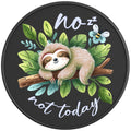 NO NOT TODAY SLOTH BLACK CARBON FIBER TIRE COVER