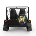 NO NOT TODAY SLOTH BLACK CARBON FIBER TIRE COVER FOR MOKE