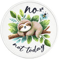 NO NOT TODAY SLOTH PEARL  WHITE CARBON FIBER TIRE COVER