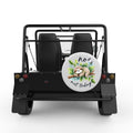 NO NOT TODAY SLOTH WHITE CARBON FIBER TIRE COVER FOR MOKE