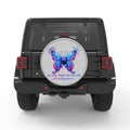 NO STORY SHOULD END TOO SOON WHITE TIRE COVER