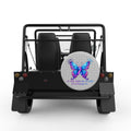 NO STORY SHOULD END TOO SOON SILVER CARBON FIBER TIRE COVER FOR MOKE