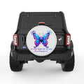 NO STORY SHOULD END TOO SOON PEARL  WHITE CARBON FIBER TIRE COVER