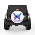 NO STORY SHOULD END TOO SOON WHITE TIRE COVER