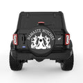 NAMASTE WITCHES BLACK TIRE COVER