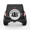 NAMASTE WITCHES WHITE TIRE COVER