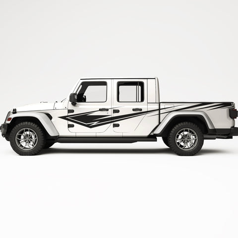 NARROW SIDE GRAPHIC SIDE GRAPHIC DECAL FITS JEEP GLADIATOR