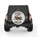 NATURAL BORN CHILLER SILVER CARBON FIBER TIRE COVER