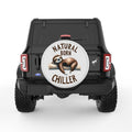 NATURAL BORN CHILLER PEARL  WHITE CARBON FIBER TIRE COVER