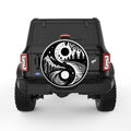 NATURE YING YANG WHITE TIRE COVER