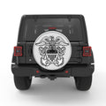 NAVAL CREST SILVER CARBON FIBER TIRE COVER