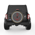 NAVY ANCHOR BLACK CARBON FIBER TIRE COVER