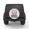 NAVY VETERAN ANCHOR BLACK TIRE COVER