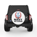 NAVY VETERAN ANCHOR WHITE TIRE COVER