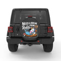 NEED BREAK FROM REALITY BLACK CARBON FIBER TIRE COVER