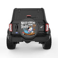 NEED BREAK FROM REALITY BLACK CARBON FIBER TIRE COVER