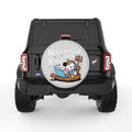 NEED BREAK FROM REALITY SILVER CARBON FIBER TIRE COVER