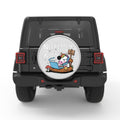 NEED BREAK FROM REALITY SILVER CARBON FIBER TIRE COVER