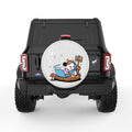 NEED BREAK FROM REALITY PEARL  WHITE CARBON FIBER TIRE COVER