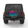 NEON BEACH PLEASE PEARL  WHITE CARBON FIBER TIRE COVER