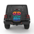 NEON SUMMER VIBES PEARL  WHITE CARBON FIBER TIRE COVER