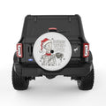 NIGHTMARE BEFORE COFFEE PEARL  WHITE CARBON FIBER TIRE COVER