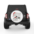 NIGHTMARE BEFORE COFFEE WHITE TIRE COVER