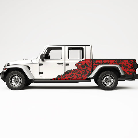 NIGHTMARE SIDE GRAPHICS SIDE GRAPHIC DECAL FITS JEEP GLADIATOR