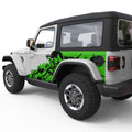 NIGHTMARE SIDE GRAPHICS DOOR DECAL FITS 2018+ JEEP WRANGLER 2 DOOR JLU