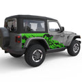NIGHTMARE SIDE GRAPHICS DOOR DECAL FITS 2005-2017 JEEP WRANGLER 2 DOOR JKU