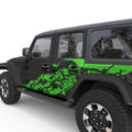 NIGHTMARE SIDE GRAPHICS DOOR DECAL FITS 2018+ JEEP WRANGLER 4 DOOR JLU