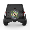 NO NOT TODAY SLOTH BLACK CARBON FIBER TIRE COVER