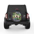NO NOT TODAY SLOTH BLACK TIRE COVER
