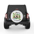 NO NOT TODAY SLOTH PEARL  WHITE CARBON FIBER TIRE COVER