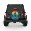 NOT ALL WHO WONDER ARE LOST SASQUATCH BLACK TIRE COVER