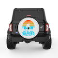 NOT ALL WHO WONDER ARE LOST SASQUATCH PEARL  WHITE CARBON FIBER TIRE COVER