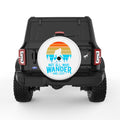 NOT ALL WHO WONDER ARE LOST SASQUATCH WHITE TIRE COVER