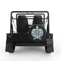 OCEAN COLOR TURTLE BLACK CARBON FIBER TIRE COVER FOR MOKE