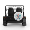 OCEAN COLOR TURTLE WHITE CARBON FIBER TIRE COVER FOR MOKE