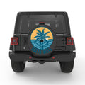 OCEAN VIBES BLACK CARBON FIBER TIRE COVER