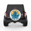 OCEAN VIBES PEARL  WHITE CARBON FIBER TIRE COVER
