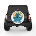 OCEAN VIBES WHITE TIRE COVER