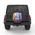 OHIO PEARL  WHITE CARBON FIBER TIRE COVER