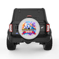 OHIO SILVER CARBON FIBER TIRE COVER