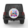 OHIO SILVER CARBON FIBER TIRE COVER