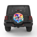 OKLAHOMA BLACK CARBON FIBER TIRE COVER