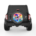 OKLAHOMA BLACK CARBON FIBER TIRE COVER